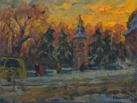 Vasily Belikov Winter day in the city Urban Landscape