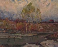 Vasily Belikov Early spring Landscape