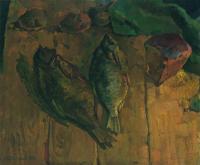 Vasily Belikov Still life with fish Still Life