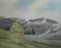 Berdyugin A.V. Misty morning Mountain landscape